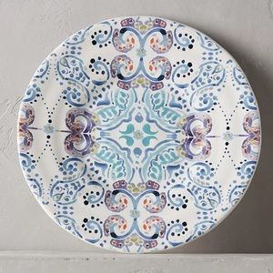 Anthropologie Studio Stoneware Collection Swirled Symmetry Side Plate